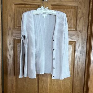 Maurices Light Pink Ribbed Cardigan